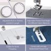 FEIYUE FYe330 Home Sewing Machine with Foot Pedal, Controllable Pedal Speed, 105 Stitch Applications, Powerful Servo Motor, Great for Beginners (White) - 2