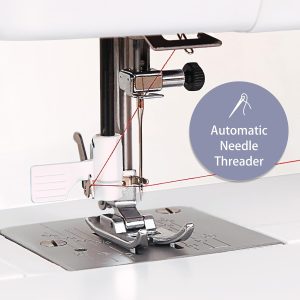 FEIYUE FYe330 Home Sewing Machine with Foot Pedal, Controllable Pedal Speed, 105 Stitch Applications, Powerful Servo Motor, Great for Beginners (White) - 3