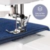 FEIYUE FYe330 Home Sewing Machine with Foot Pedal, Controllable Pedal Speed, 105 Stitch Applications, Powerful Servo Motor, Great for Beginners (White) - 5