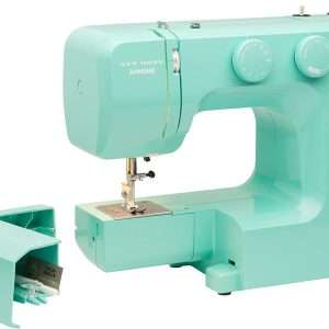 Janome Arctic Crystal Easy-to-Use Sewing Machine with Interior Metal Frame, Bobbin Diagram, Tutorial Videos, Made with Beginners in Mind!, Turquiose - 1