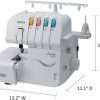Brother Serger, 1034DX, Durable Metal frame Overlock Machine 1,300 Stitches Per Minute, Trim Trap, 3 Accessory Feet and Protective Cover Included - 3