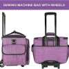 CAB55 Case, Carrying Case on Wheels, Trolley Tote Bag with Removable Bottom Wooden Board for Most Standard 3