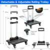 with 4 Wheels, Carrying Bag,Trolley Tote Bag Fits for Most Standard Singer,Brother,Janome and Accessories,Black 3