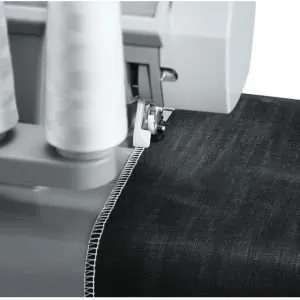 SINGER 14HD854 Professional 2 to 4 Thread Stitch Self Adjusting Serger Sewing Machine with 1,300 Stitch Per Minute Capacity and Accessories, Gray