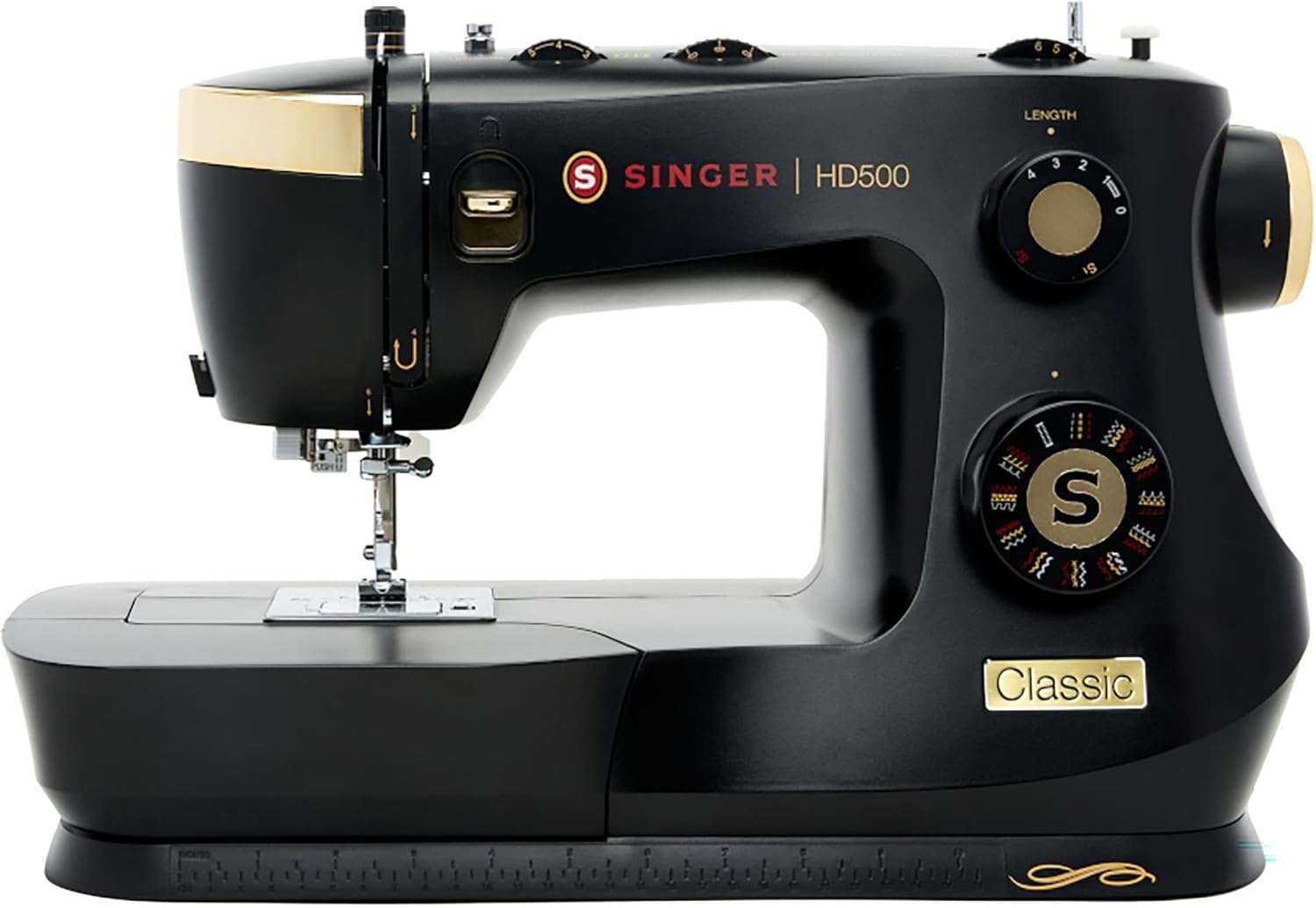 SINGER Heavy Duty 500 Classic Sewing Machine with Accessory Kit - Strong Motor with Enhanced Piercing Power, 23 Built-In Stitches, Full Metal frame - 1