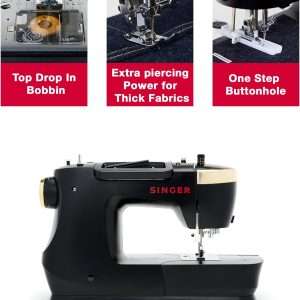 SINGER Heavy Duty 500 Classic Sewing Machine with Accessory Kit - Strong Motor with Enhanced Piercing Power, 23 Built-In Stitches, Full Metal frame - 4