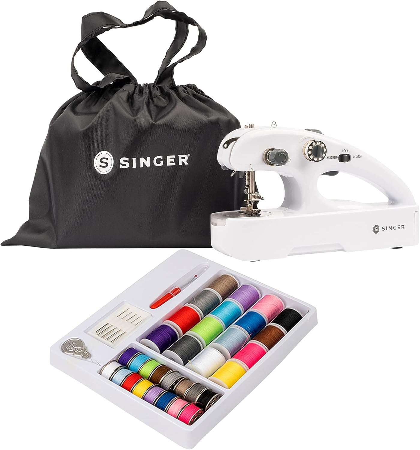 SINGER Stitch Quick + Portable Cordless Mending Machine Bundles (Two Thread Stitch Quick + & Bundle) - 1