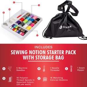 SINGER Stitch Quick + Portable Cordless Mending Machine Bundles (Two Thread Stitch Quick + & Bundle) - 4