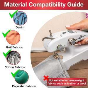 SINGER Stitch Quick + Portable Cordless Mending Machine Bundles (Two Thread Stitch Quick + & Bundle) - 7