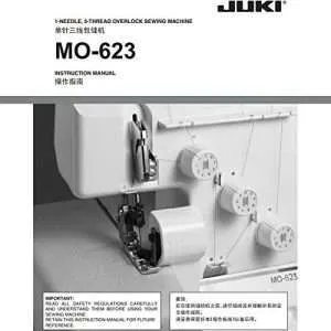 Juki 1-Needle, 3-Thread Overlock Machine MO-623