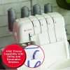 SINGER Professional S0700 Heavy-Duty Serger Air Threading Overlock and Accessory Kit - 4-3-2 Stitch Capability, Extra High Presser Foot Lifter - 6