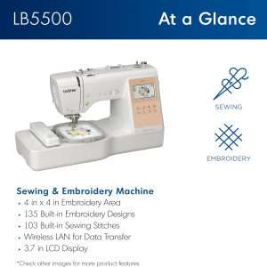 Brother LB5500 Combo Sewing & Embroidery Machine - 2