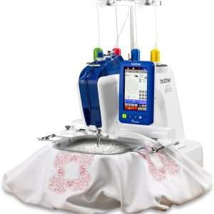 Brother Persona PRS100 Single Needle Embroidery Machine with 4-Spool Thread Stand and Free Arm Embroidery - 1