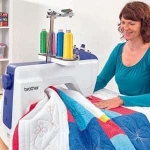 Brother Persona PRS100 Single Needle Embroidery Machine with 4-Spool Thread Stand and Free Arm Embroidery - 10