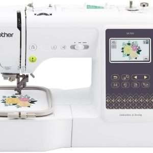 Brother SE700 Sewing and Embroidery Machine, Wireless LAN Connected, 135 Built-in Designs, 103 Built-in Stitches, SAEMB12 12-Color Premium Embroidery Thread Set Included - 1