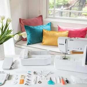 Brother SE700 Sewing and Embroidery Machine, Wireless LAN Connected, 135 Built-in Designs, 103 Built-in Stitches, SAEMB12 12-Color Premium Embroidery Thread Set Included - 3