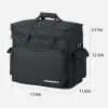 2 with Adjustable Shoulder Strap Carrying Universal Tote Bag for and Accessories Storage Black 2