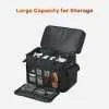 2 with Adjustable Shoulder Strap Carrying Universal Tote Bag for and Accessories Storage Black 4