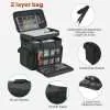 2 with Adjustable Shoulder Strap Carrying Universal Tote Bag for and Accessories Storage Black 5