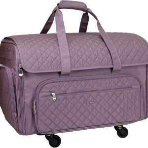 Everything Mary XXL Wheeled Sewing Machine Bag Sewing Machine Case - Durable, Spacious Storage with 4 Wheels, Multiple Pockets for Sewing & Craft Supplies - 1