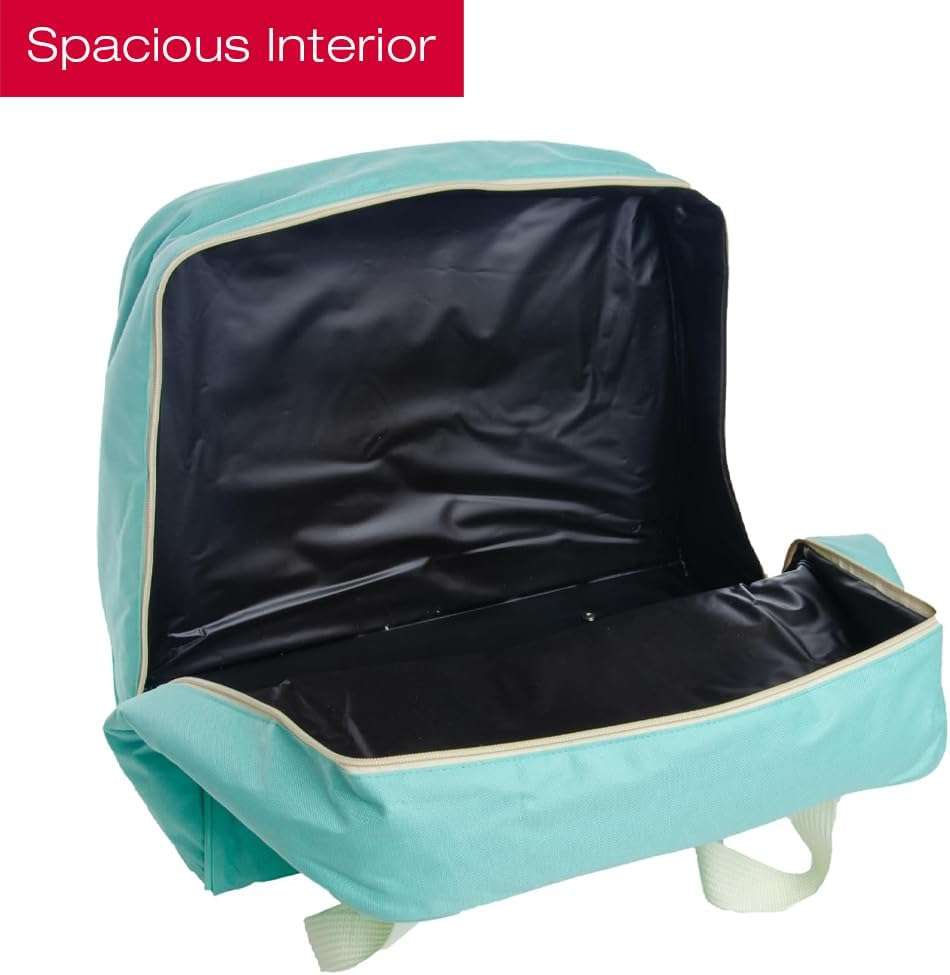 SINGER - Machine Carrying Case, Teal Color, Spacious Case Fits Most Standard Sewing Machines and Sergers, Fully-Padded Interior, Durable Canvas Exterior, Easy Zip - 2