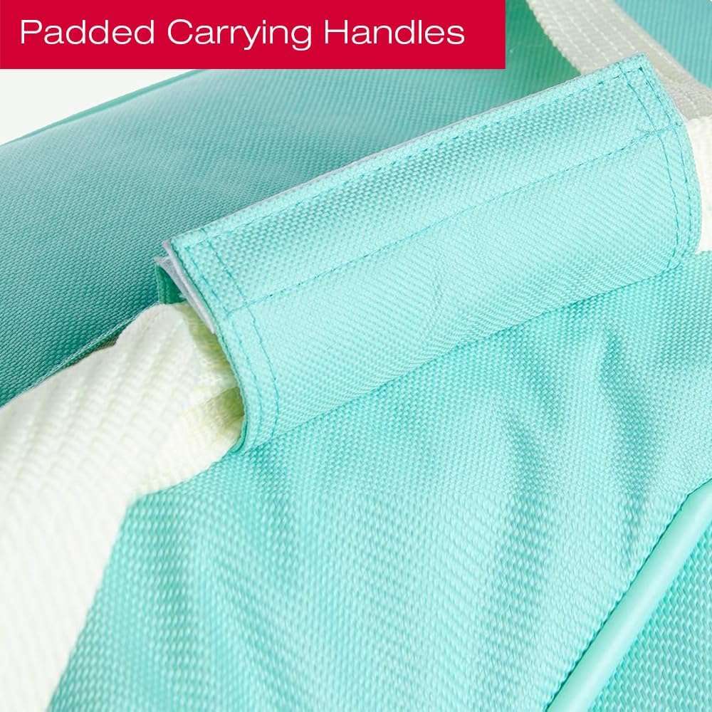 SINGER - Machine Carrying Case, Teal Color, Spacious Case Fits Most Standard Sewing Machines and Sergers, Fully-Padded Interior, Durable Canvas Exterior, Easy Zip - 4
