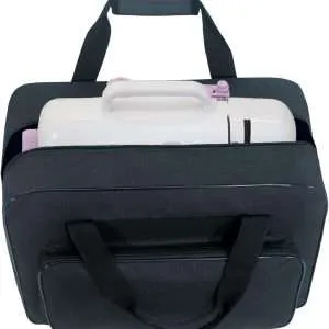Sewing Machine Carrying Case, Sewing Machine Carrying Case Tote Bag, Universal Tote Storage Bag with Pockets and Handles, Suitable for Most Standard Singer (BLACK)
