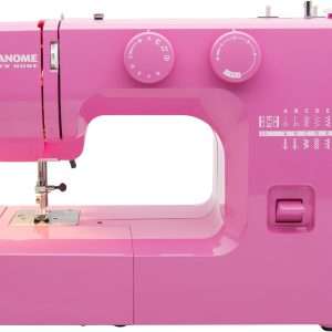Janome Pink Sorbet Easy-to-Use Sewing Machine with Interior Metal Frame, Bobbin Diagram, Tutorial Videos, Made with Beginners in Mind! - 1