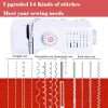 for , Mini Portable, 14 Built in Stitches with Reverse , 2 Speeds Double Thread with Foot Pedal, Storage Bag, Cotton Fabric and Threads Extension Table 3