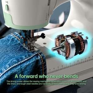 Sewing Machine for Beginners,Double Needle Sewing Machine for Adults,16 Strings of Weaving Dreams,Adjustable Sewing Speed,Suitable for Daily Sewing at Home. - 5