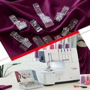 Bernette B68 Airlock Serger Sewing Machine - Adjustable Stitch Length, 1300SPM, LED Light, 5 Thread Options, Presser Foot Adjustment - Free 6 Pcs Overlock Foot Kit & 7 Pcs Coverstitch Foot Kit - 7