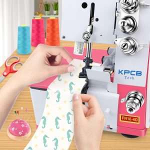KPCB Serger Sewing Machine Overlock Machines with Upgraded LED Light and Accessories Kit (Pink) - 5