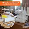 Serger by , Portable Stitching Easy to Follow 4 3 2 Serger Thread with Differential Feed for Hemming and , Includes Accessory Kit 2