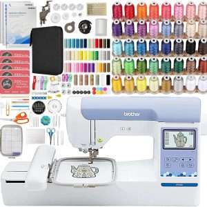 Brother PE900 5 x 7 Embroidery Machine with Embroidery Threads & Deluxe 250+ Accessory Kit - 1
