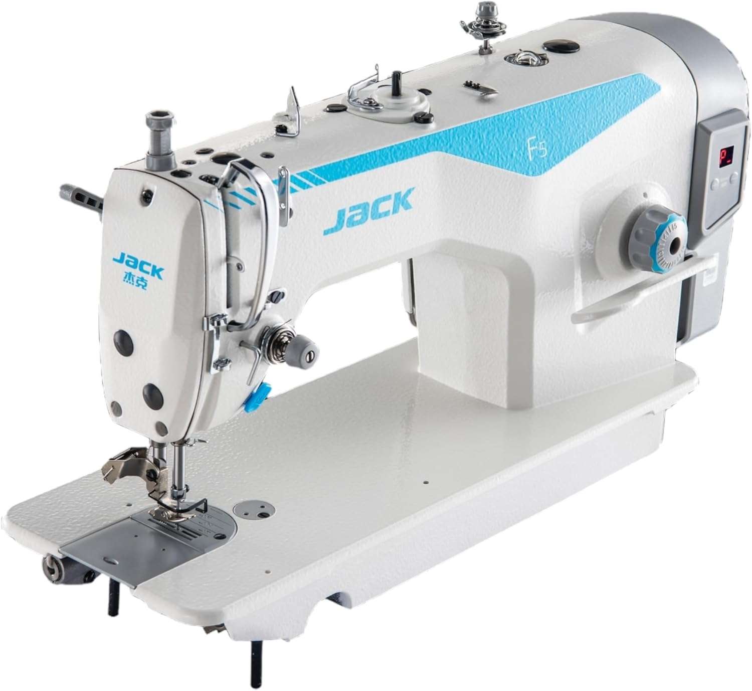Generic JACK F5 Single Needle Lockstitch Sewing Machine with Table and Stand. Requires Assembly, White - 7