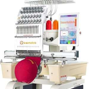 Smartstitch S-1501 Ultra Embroidery Machine with 15 Needles, 1200SPM Max Speed, 12 Touch Screen, Wifi available, 20x14 Embroidery Area, Beast Machine Embroidering - 1
