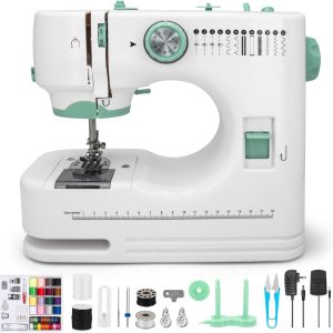 Sewing Machine for Beginners with 12 Built-in Stitches, 6 Included Feet, Portable Sewing Machine with Foot Pedal, High-Low Speeds - 1