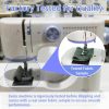 Sewing Machine for Beginners with 20Pcs Fabric & 32Pcs Sewing Threads Kit,Portable Sewing Machine with 12 Built-in Stitches & 2 Speed(High-Low Speeds) - Blue - 3