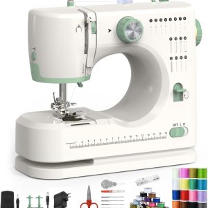 Sewing Machine for Beginners,Double Needle Sewing Machine for Adults,16 Strings of Weaving Dreams,Adjustable Sewing Speed,Suitable for Daily Sewing at Home. - 1