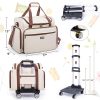Case with Detachable Dolly, Padded Bag with Wheels, Travel Tote for Most Standard Machines, Storage Organizer fits Brother, Singer 2