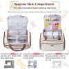 Case with Detachable Dolly, Padded Bag with Wheels, Travel Tote for Most Standard Machines, Storage Organizer fits Brother, Singer 3