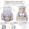 Case with Detachable Dolly, Padded Bag with Wheels, Travel Tote for Most Standard Machines, Storage Organizer fits Brother, Singer 3