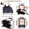 Case with Detachable Dolly, Padded Bag with Wheels, Travel Tote for Most Standard Machines, Storage Organizer fits Brother, Singer 4
