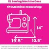 Everything Mary 4 Machine Storage Case, Black Rolling Trolley Carrying Bag for Brother, Singer 3