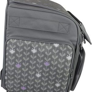 Everything Mary 4 Wheels Collapsible Deluxe Sewing Machine Storage Case, Black - Rolling Trolley Carrying Bag for Brother, Singer - 7