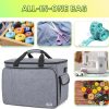 JJRING Sewing Machine Carrying Case, Portable Sewing Machine Bag with Shoulder Strap, Heavy Duty Sewing Machine Tote Suitable for Standard Sewing Machines, Grey - 3