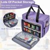 with Removable Bottom Padding, Bag Fits Most Standard Machines and Storage Accessories, for Singer, Brother, Janome, Purple 2