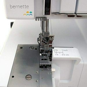 Bernette B48 Funlock Serger Coverstitch Sewing Machine - 23 Stitch Options LED Light Threader 1300SPM - Heavy Duty Overlocker Kit for Quilting Beginners Accessories & Tools Included - 6