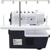 Bernette B48 Funlock Serger Coverstitch Sewing Machine - 23 Stitch Options LED Light Threader 1300SPM - Heavy Duty Overlocker Kit for Quilting Beginners Accessories & Tools Included - 8