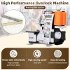 Pro Serger Sewing Machine, Machine with 3 4 Stitch Capability, Overlocker Sewing Machine with LED Light，12 Stitch Patterns 4